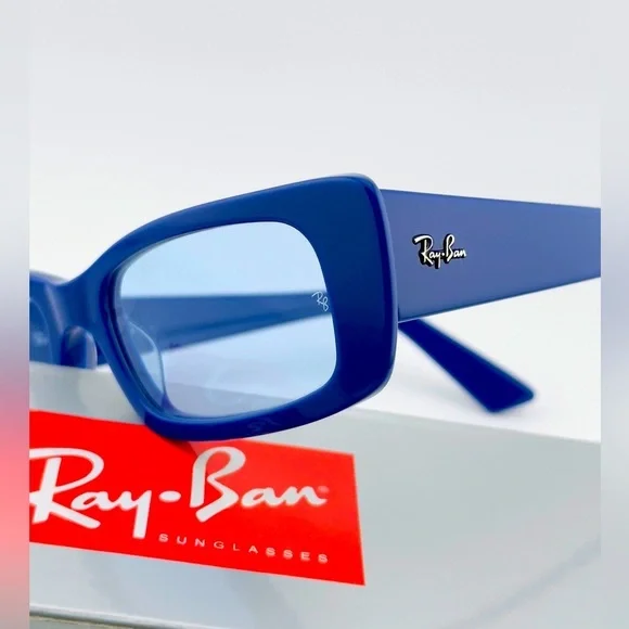 Ray-Ban Sunglasses RB4425 Teru Bio Based Polished Electric Blue Light blue Lens - Picture 13 of 14